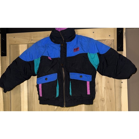 OshKosh B'gosh Other - Vintage  OSHKOSH B'GOSH Boys Multi‎ Tone Winter Hooded Jacket M 5-6 *see Desc